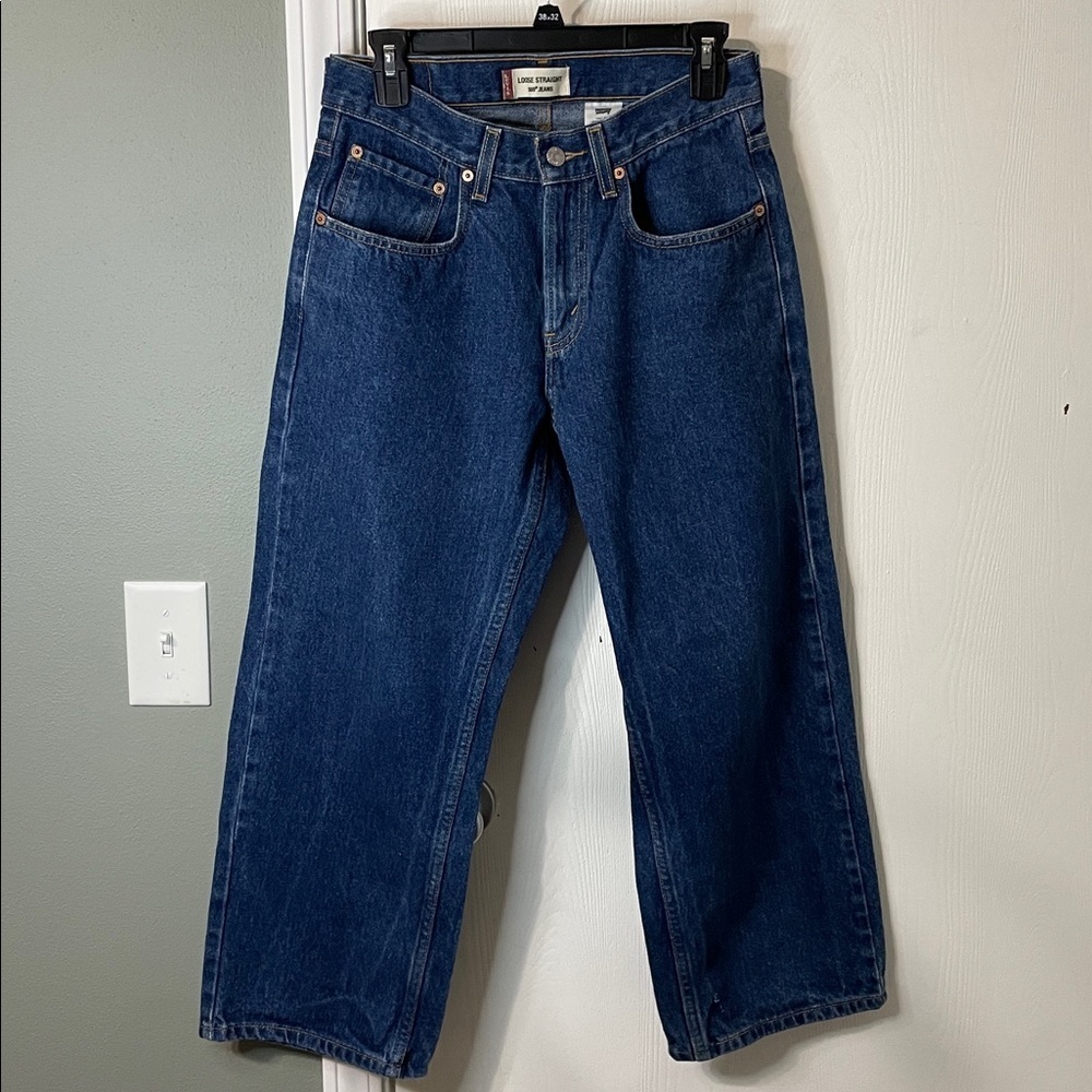 Vintage 1989 Levi's 569 Men's Loose Straight Medium Wash Y2K Jeans Size 31x27
